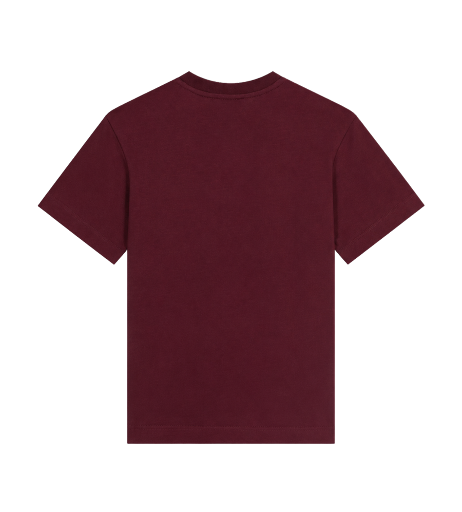 Kids Katoenen T-shirt met print Pruim