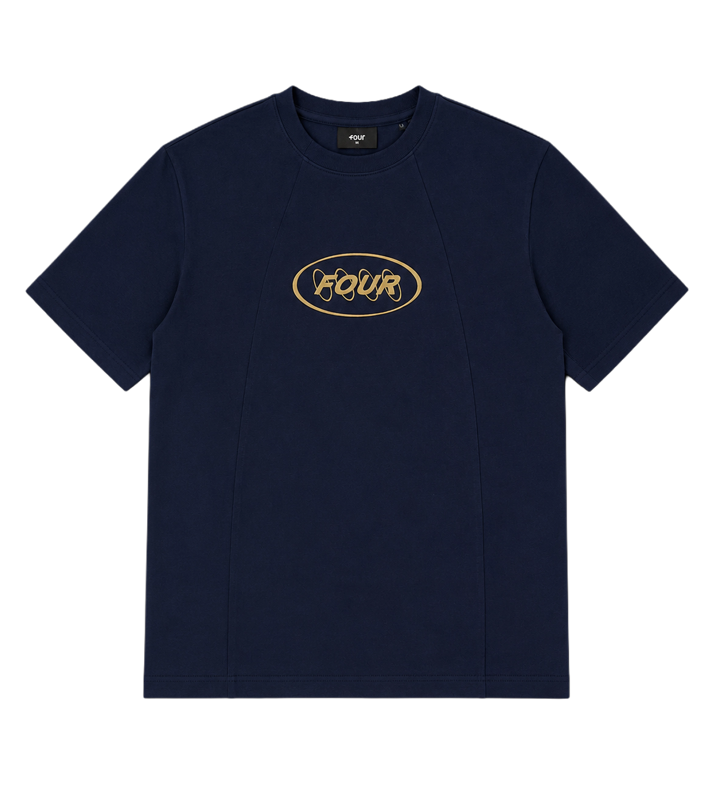 Contained Circles T-shirt Donkerblauw