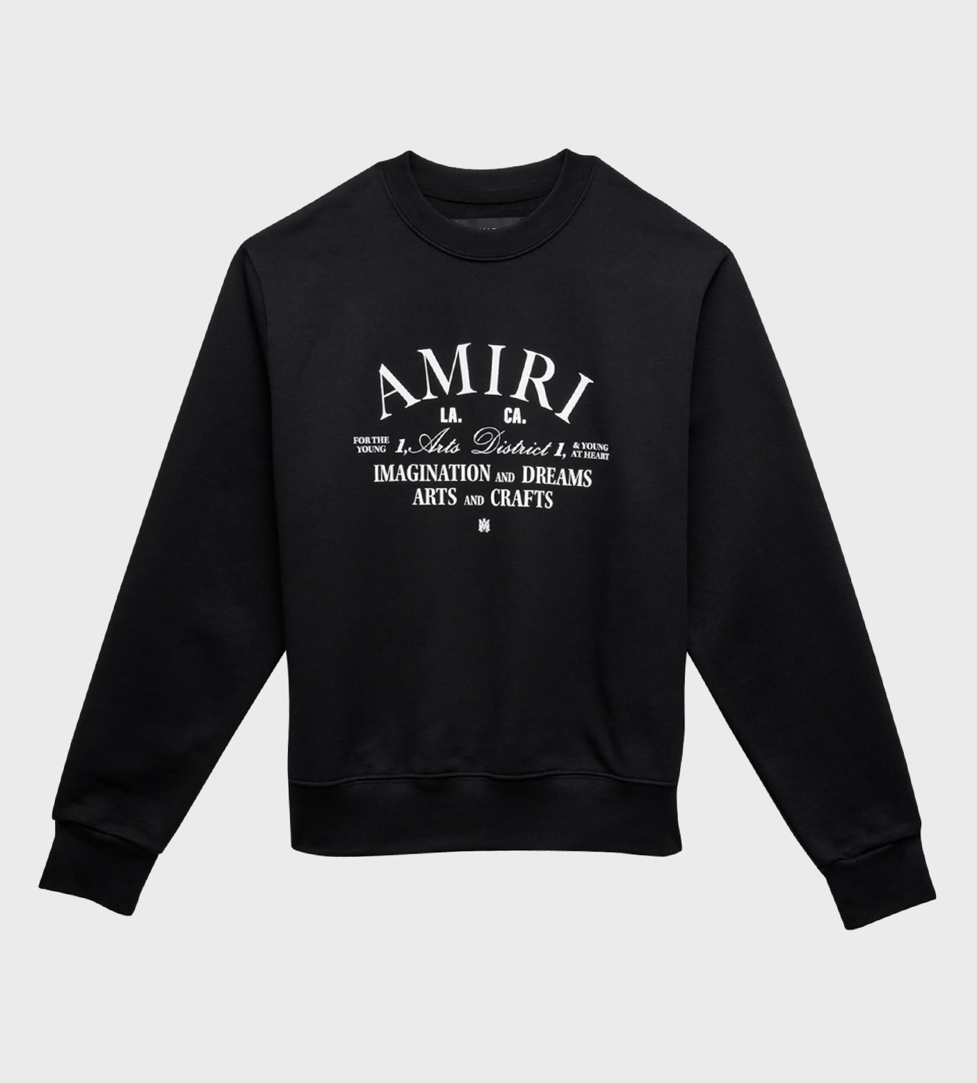 Logo-Print Cotton Sweatshirt Black – FOUR Kids