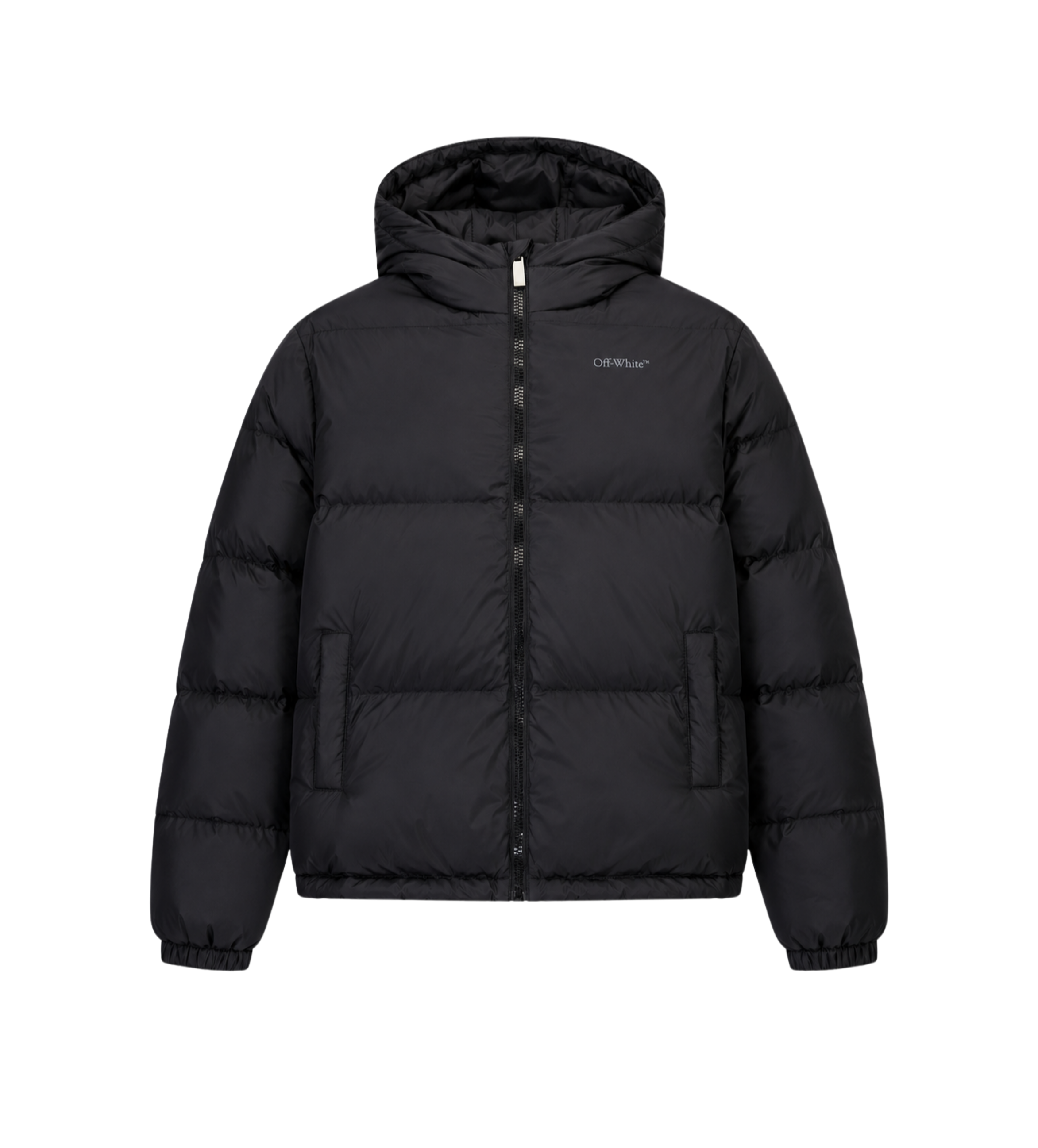 Kids Logo gewatteerde winterjas zwart