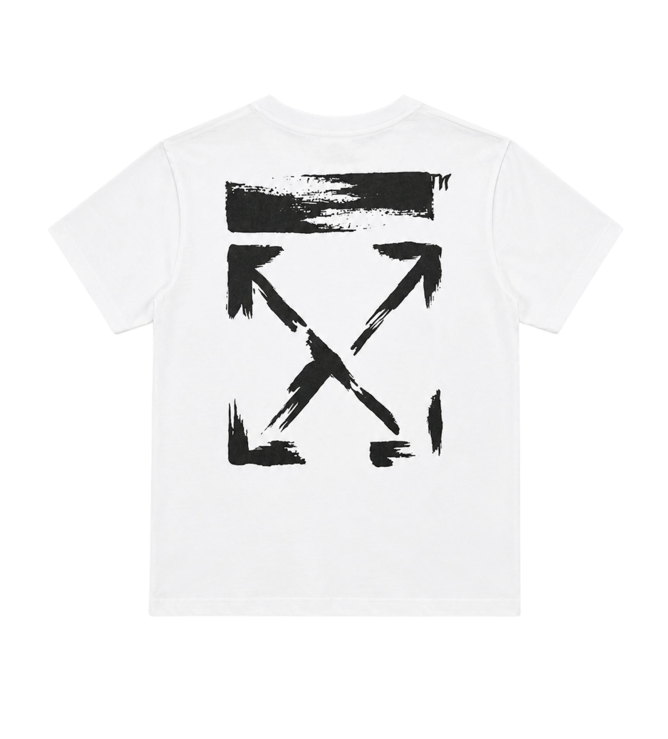 Kids Arrow Verf Logo T-shirt Wit