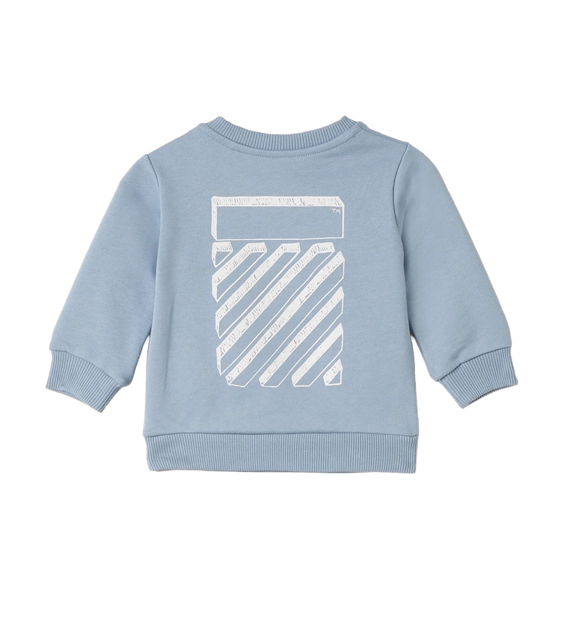Off-White Kids Scribble Logo Sweatshirt in Light Blue