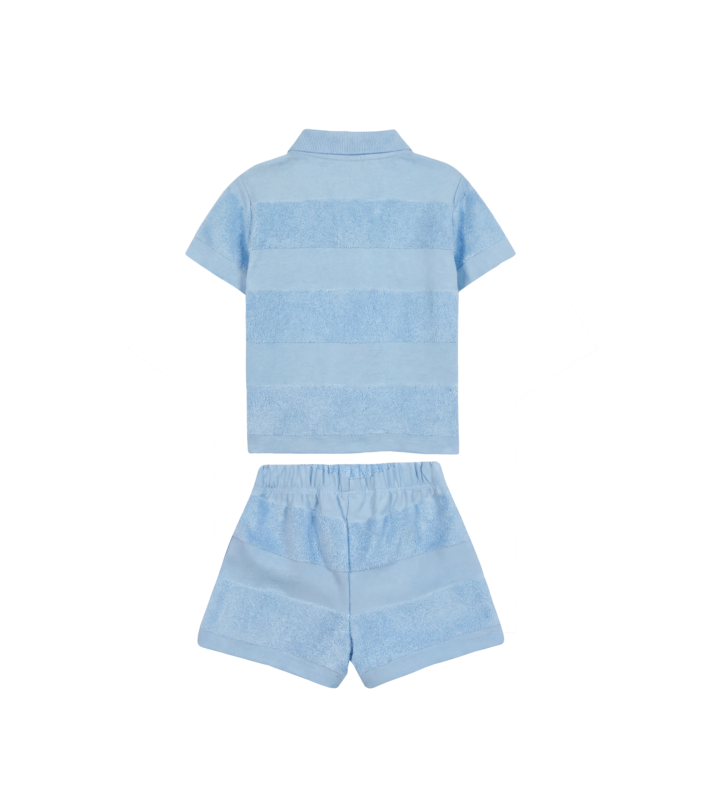 Tartine et Chocolat Katoenen babyoutfit aan zee in blauwe wolk