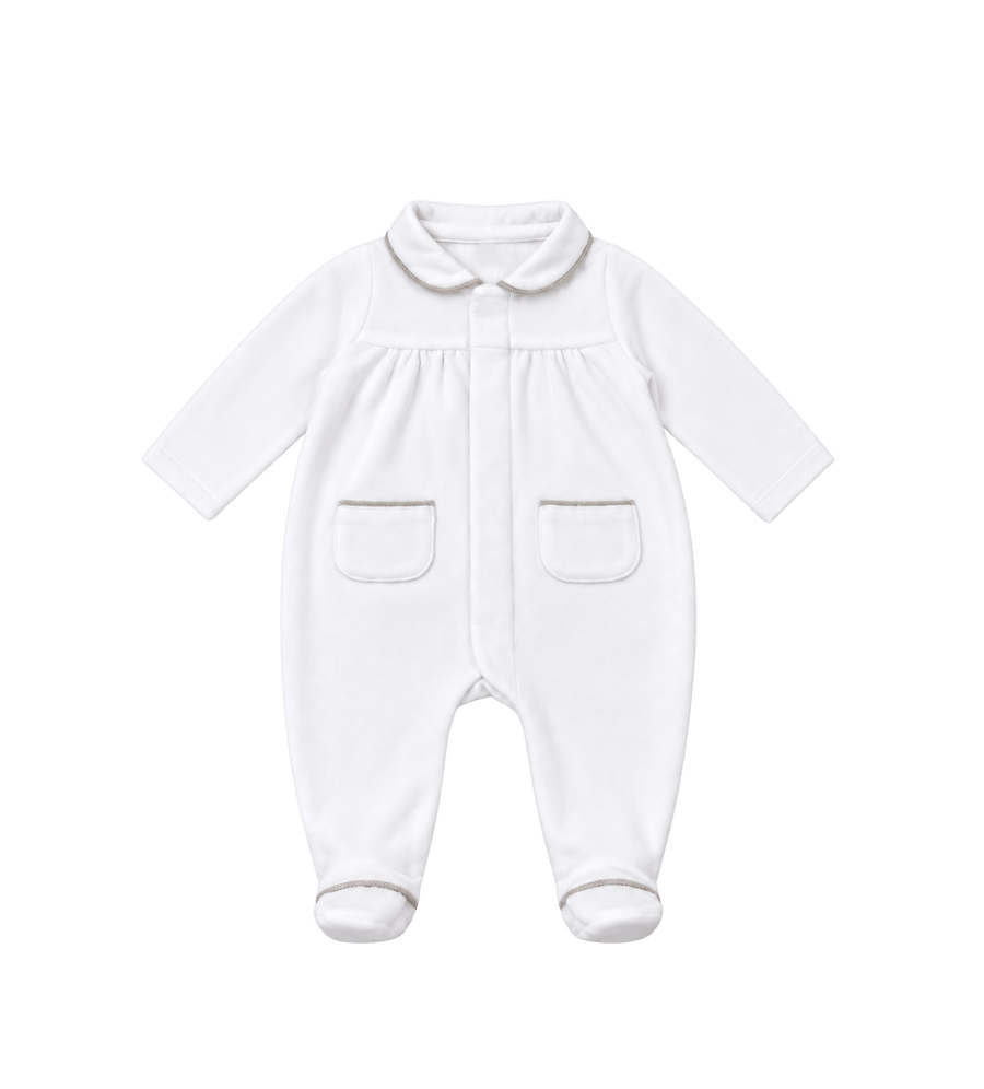 Romper verso hart eco bont wit-beige