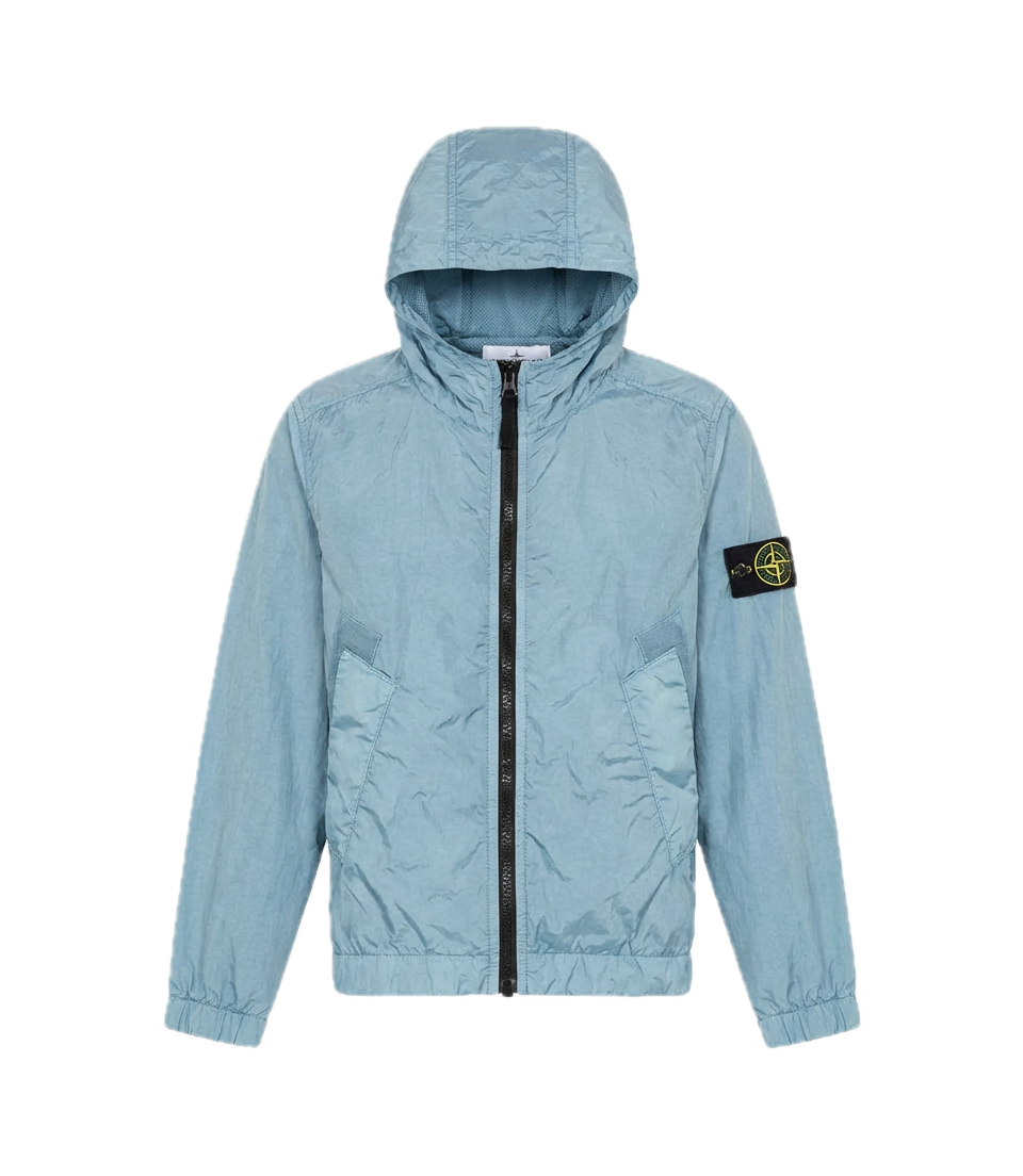 Stone Island Korte parka in poederblauw