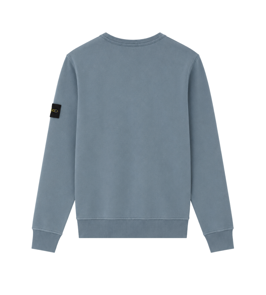 Kids Compass Badge Crewneck Sweatshirt Light Blue