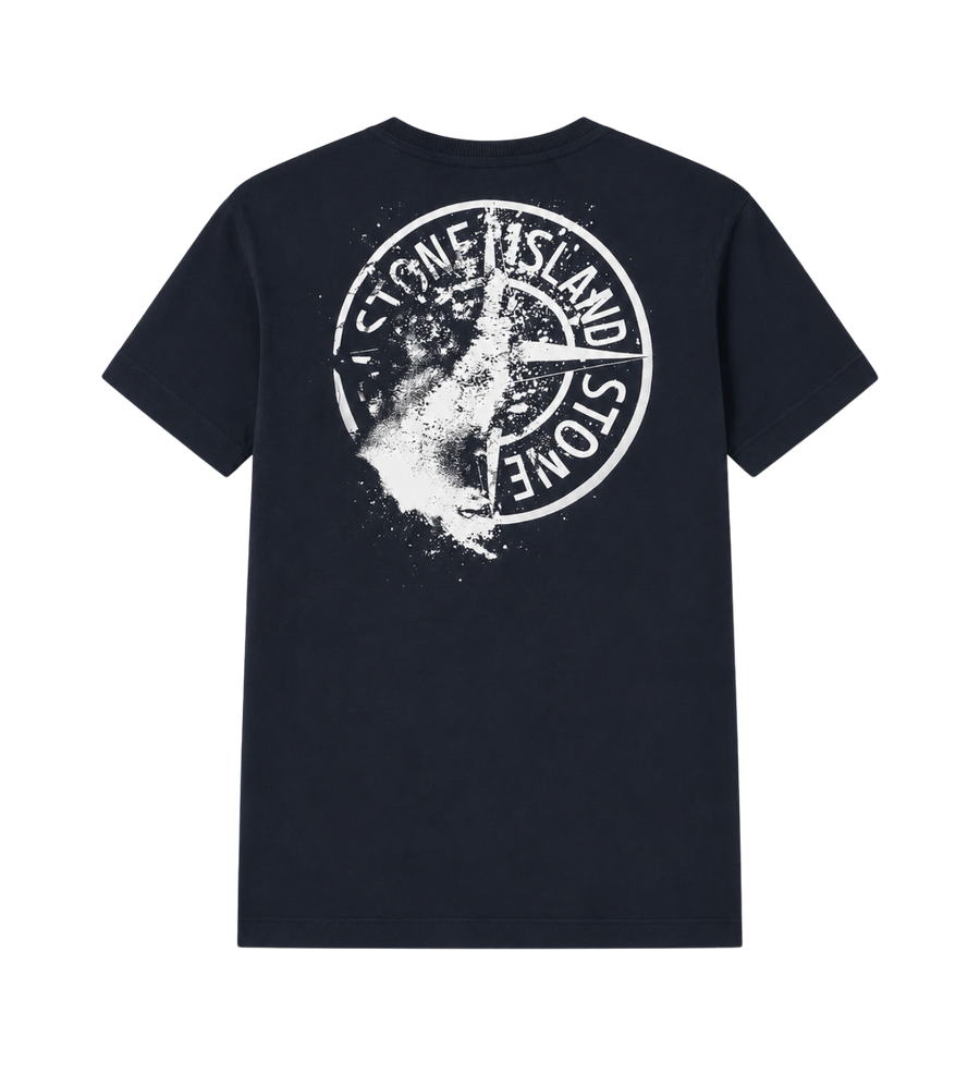 Kids Junior Compass Badge T-Shirt Blue