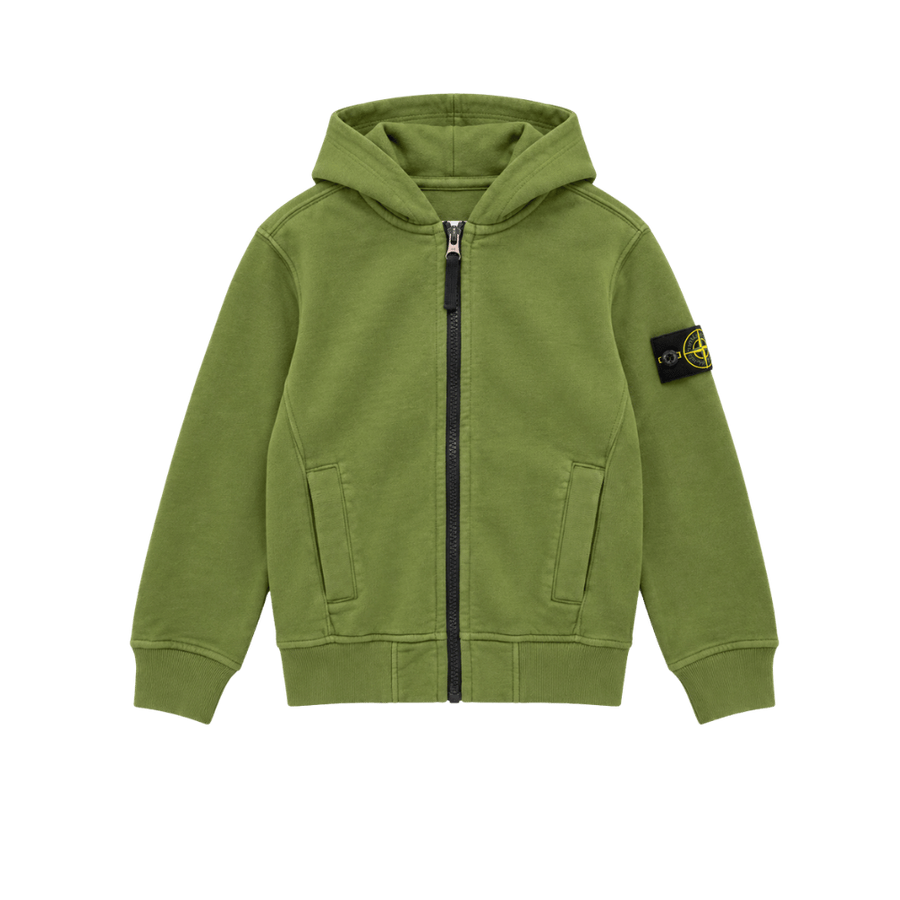 Kids Junior Badge Hoodie Green