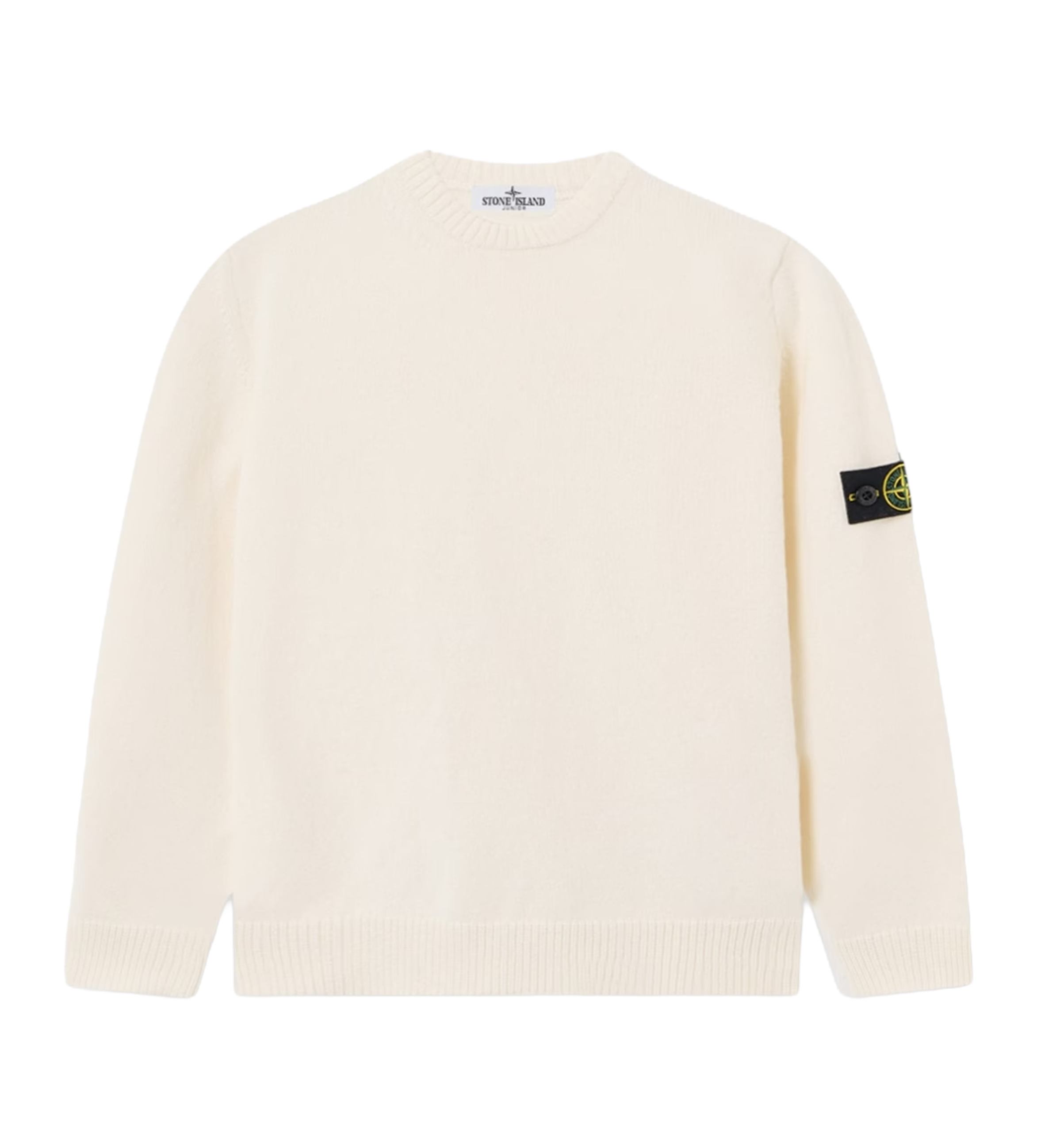 Stone Island Junior Crewneck Jumper in White