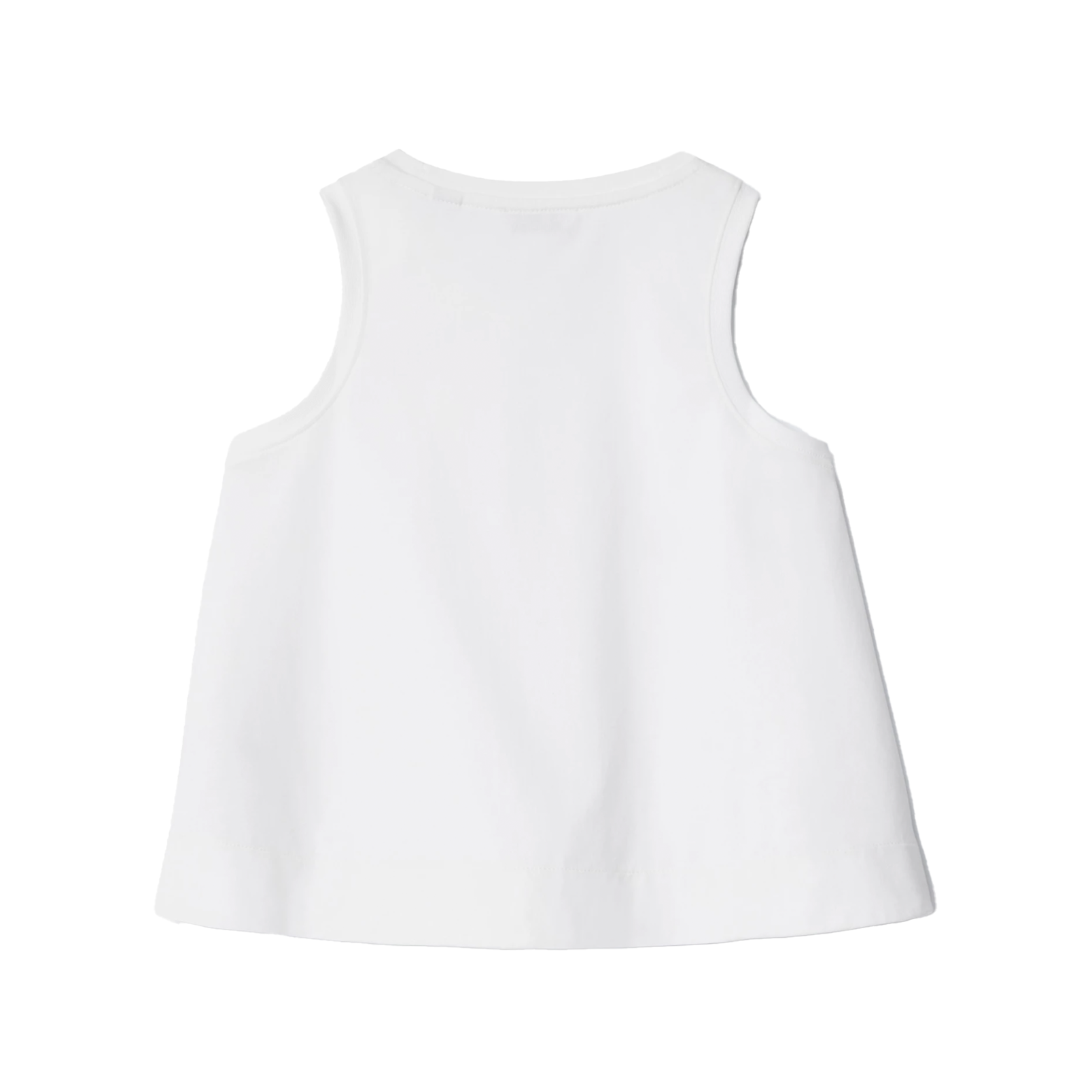 Burberry Katoenen top met geruite afwerking in wit (Kinderen)