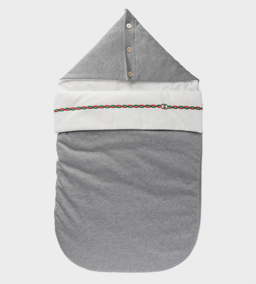 Rope-Detail Sleep Bag Grey