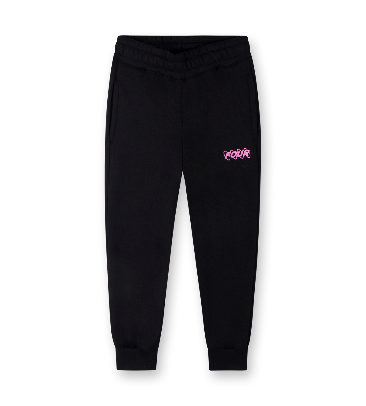 Roze Circles Logo joggingbroek zwart
