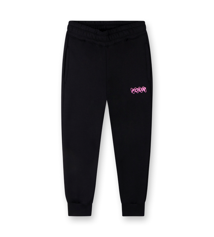 Roze Circles Logo joggingbroek zwart