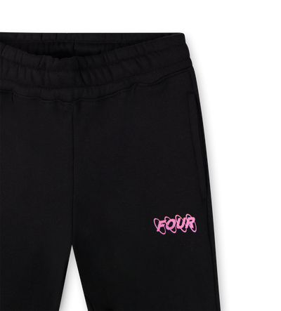 Roze Circles Logo joggingbroek zwart