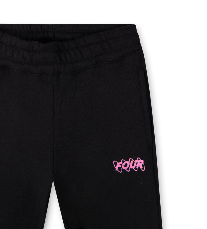 Roze Circles Logo joggingbroek zwart