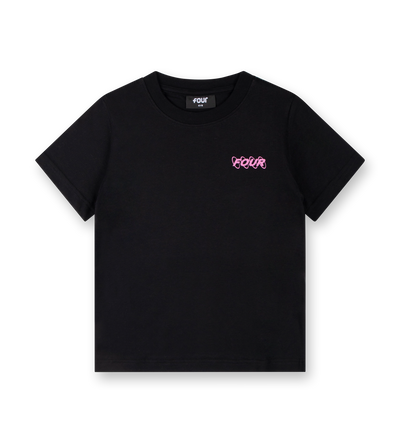 Circles Logo T-shirt Zwart / Roze