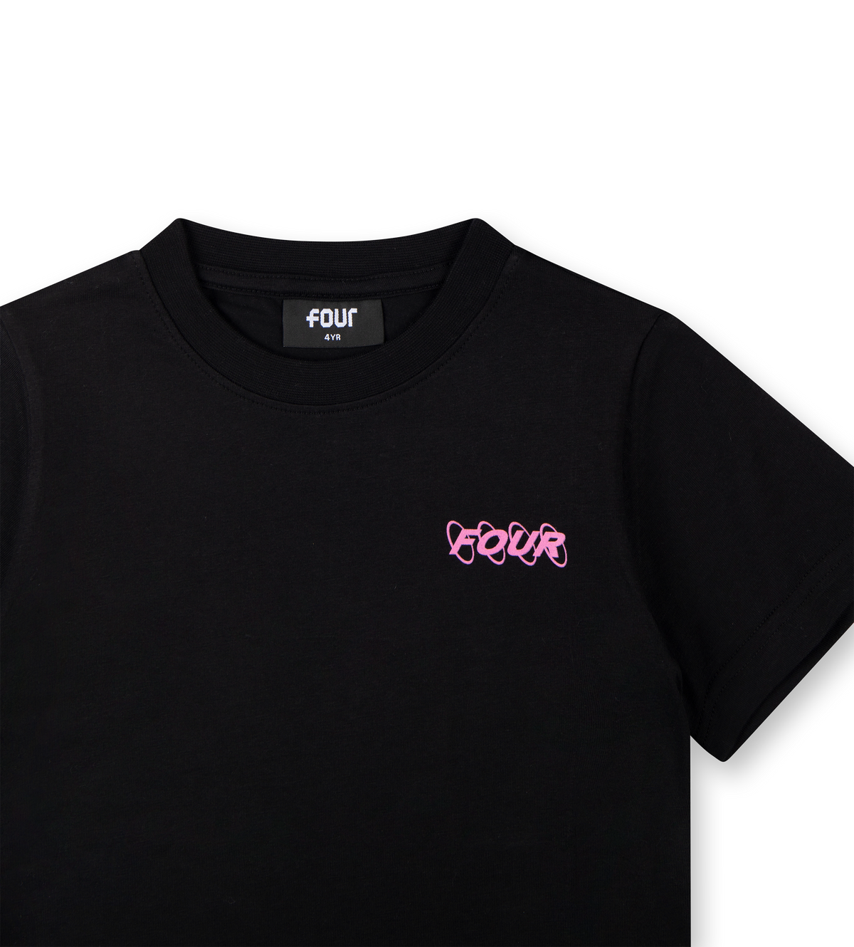 Circles Logo T-shirt Zwart / Roze