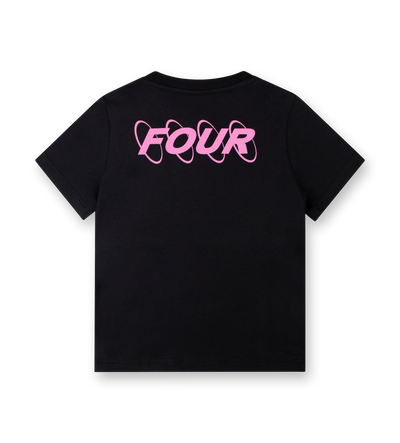 Circles Logo T-shirt Zwart / Roze