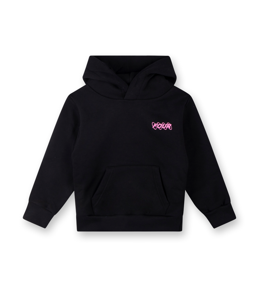 Circles Logo Hoodie Zwart/Roze