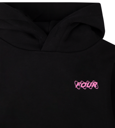 Circles Logo Hoodie Zwart/Roze