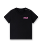 Baby Roze Circles Logo T-shirt Zwart
