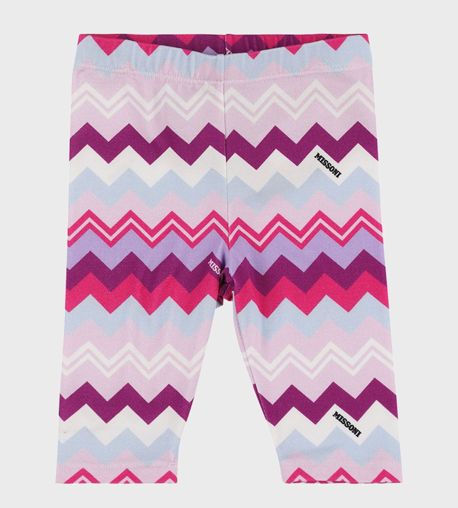 Baby Zig-Zag Print Jersey Leggings Multi
