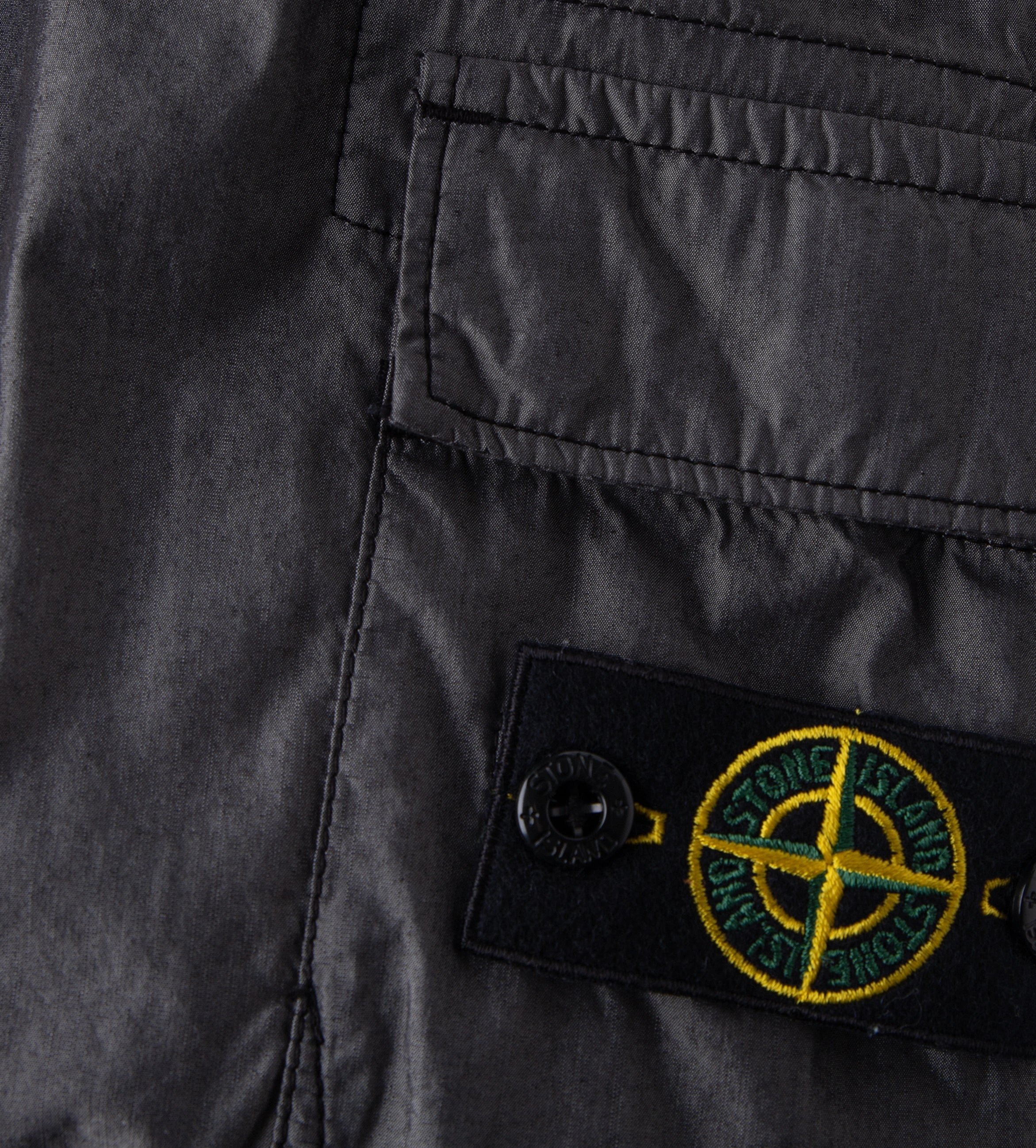 Compass-Appliqué Cargo Pants Black