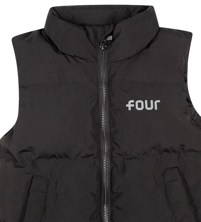 Logo Padded Vest Jacket Black