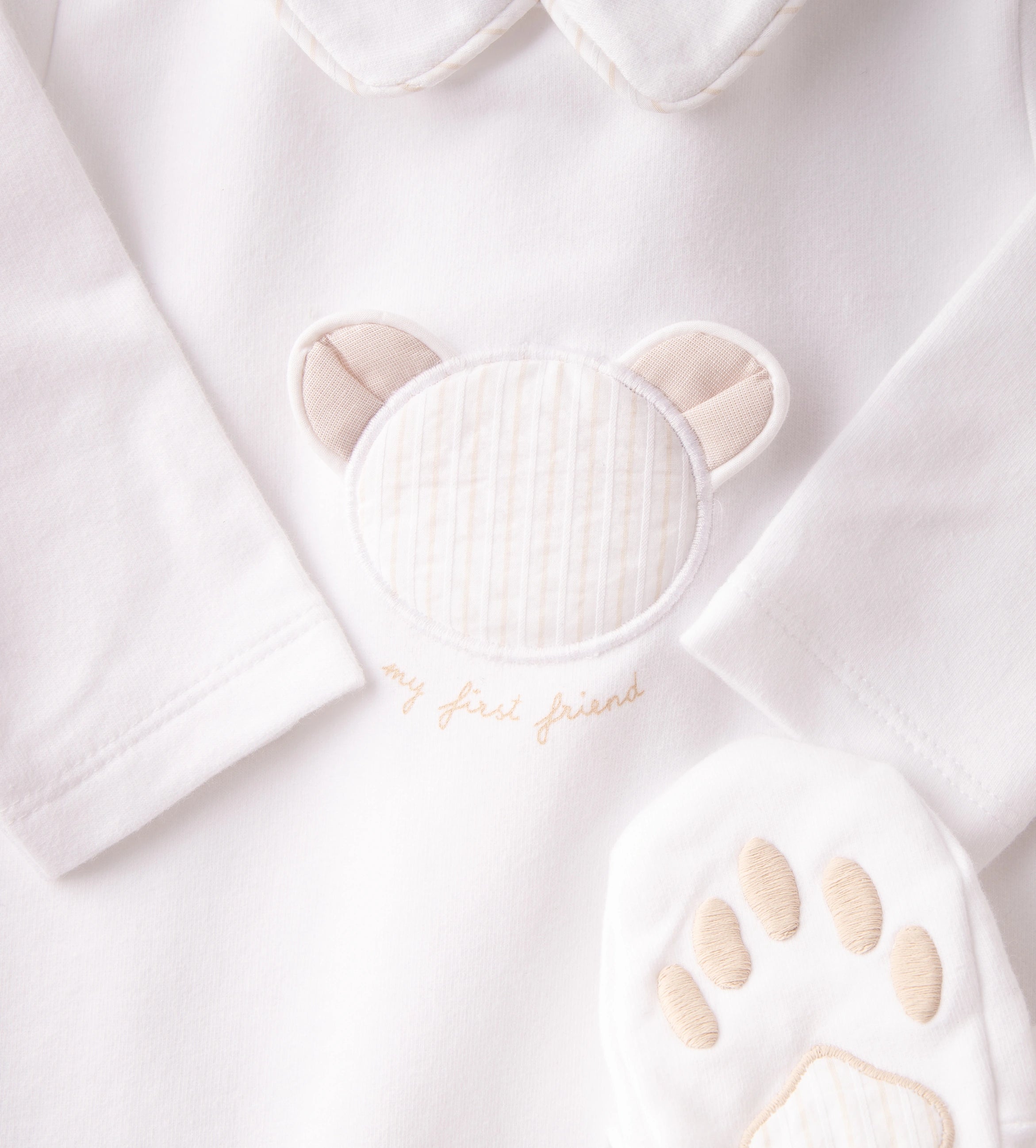 Bodysuit Bear White