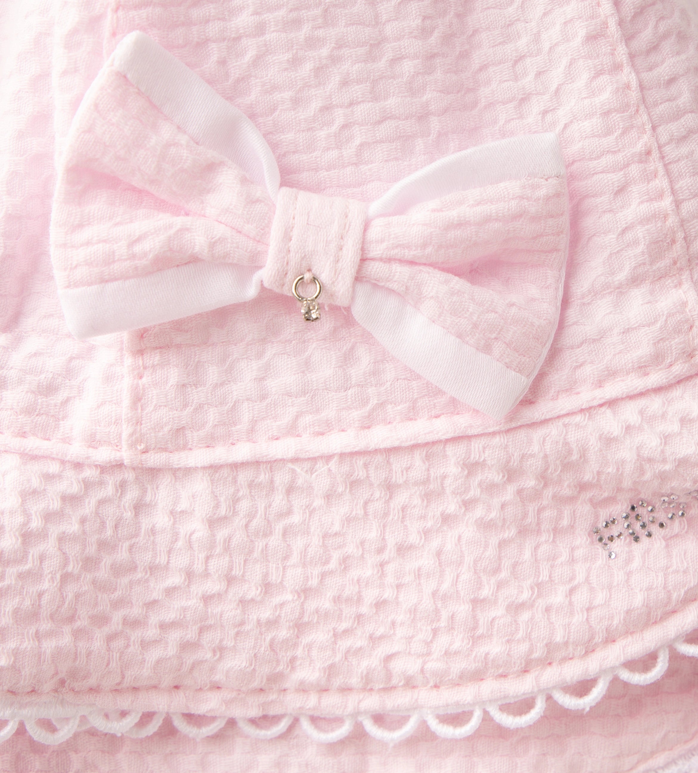 Sun Hat with Bow Pink