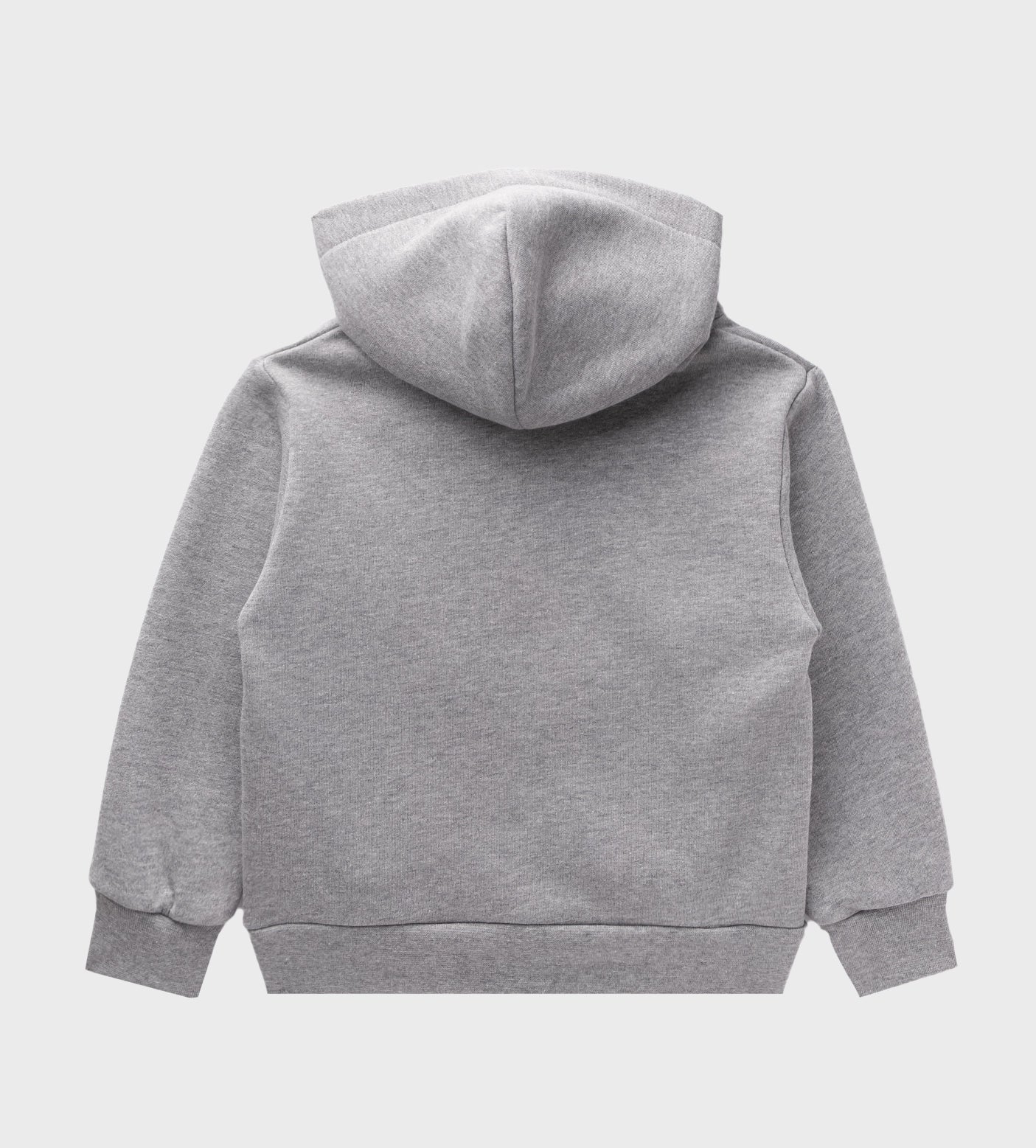 Logo Zip Up Hoodie Melange Grey