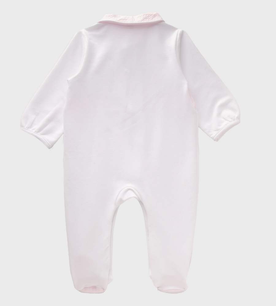 Bodysuit with Bow White/Pink