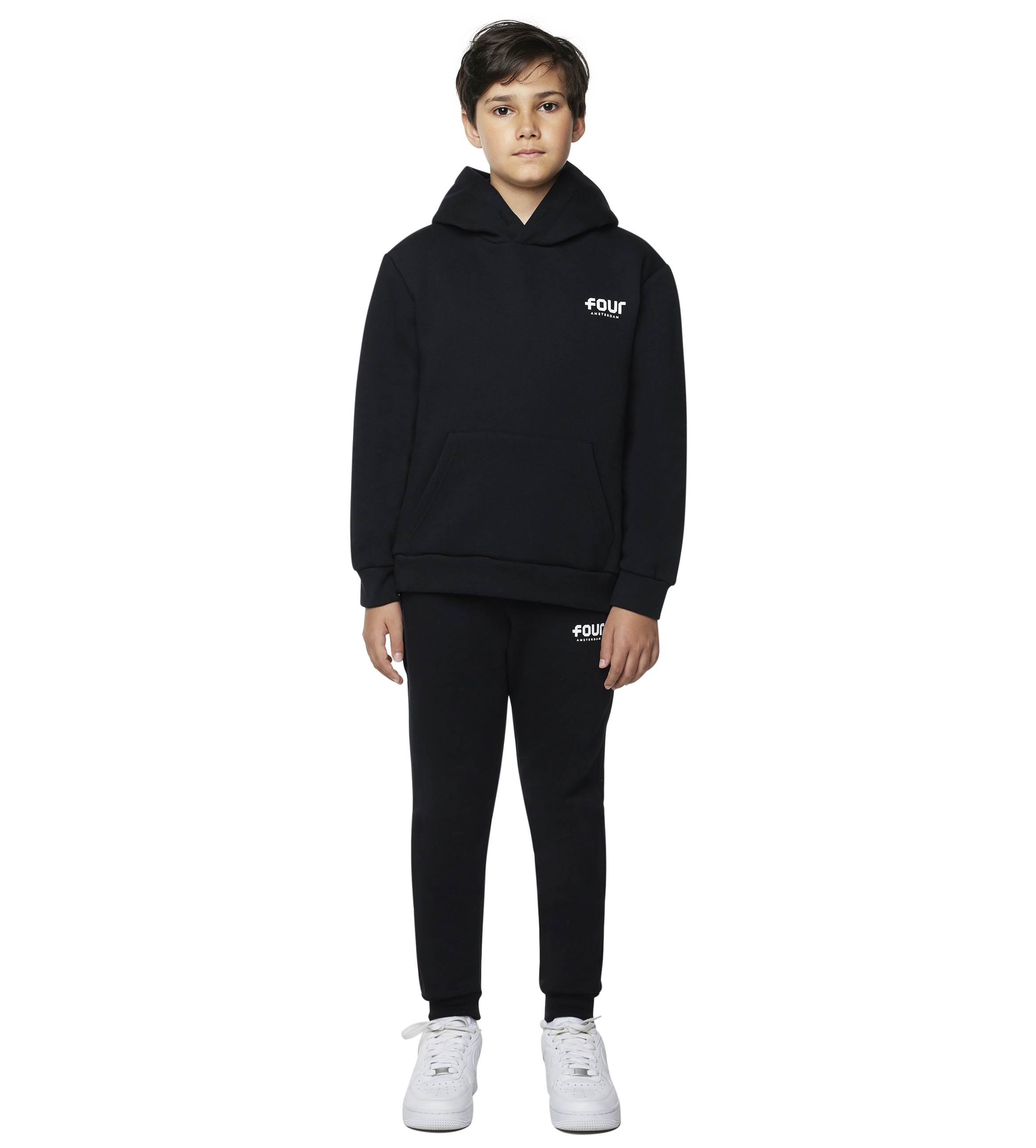 Four kids hoodie Black – FOUR Kids Four kids hoodie Black – FOUR Kids