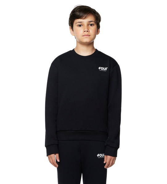 【4/20終了】F.C.R.B LOGO CREWNECK SWEAT S FOUR Logo Crewneck Black | 210000076453 | AZZURRO Kids