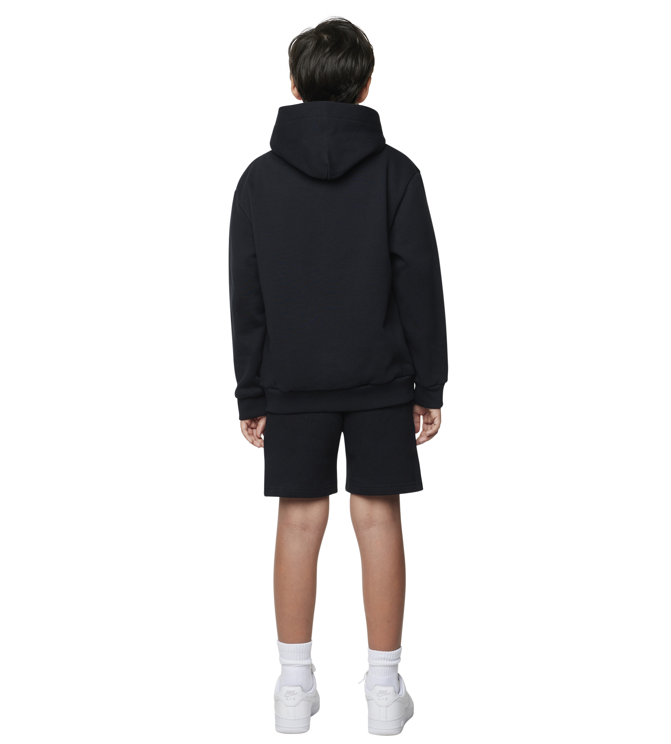 Logo Zip Up Hoodie Black