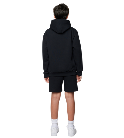 Logo Hoodie Met Rits Zwart