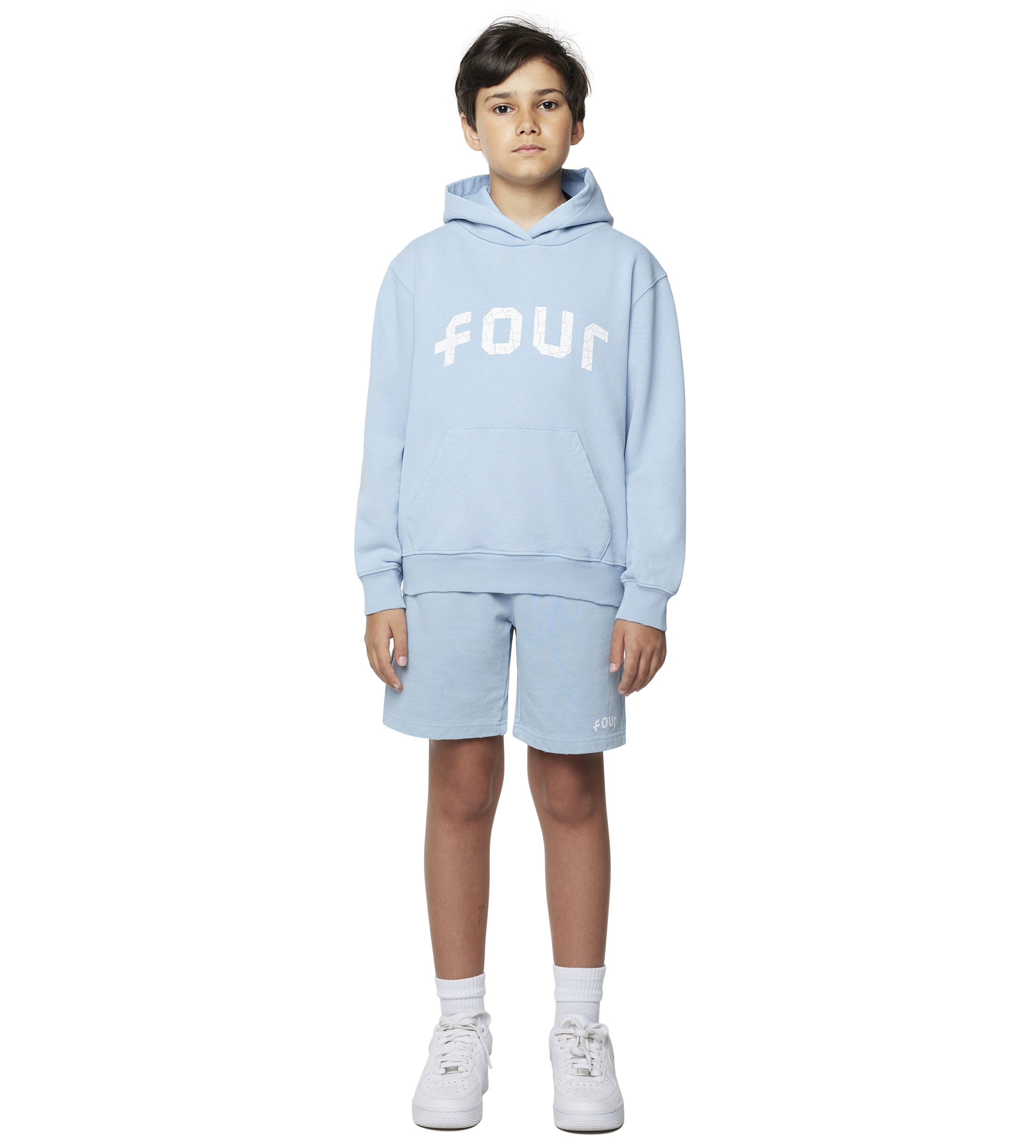 Arch Hoodie Washed Ice Blue