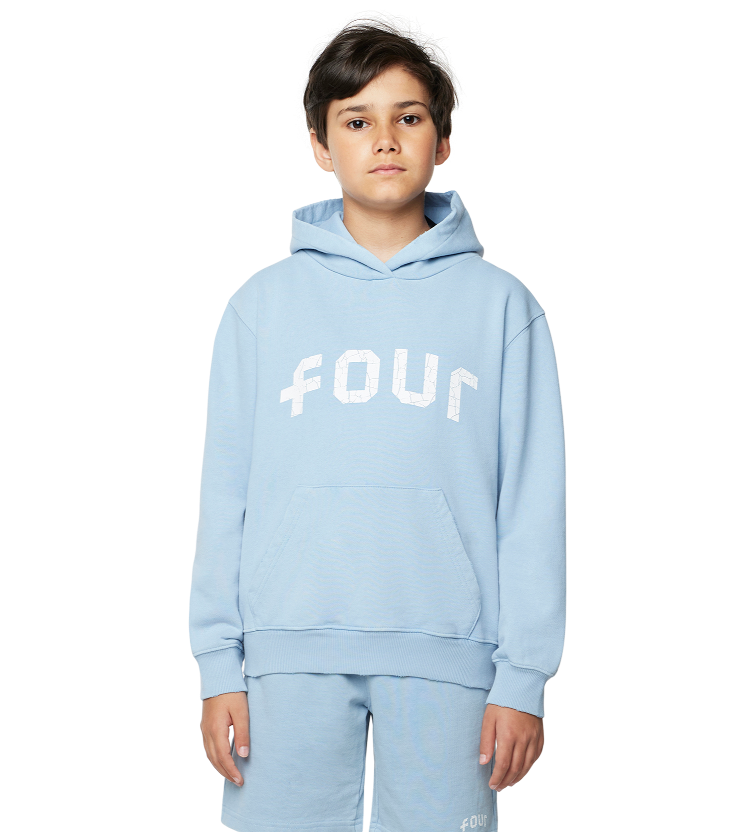 Arch Hoodie Washed Ice Blue