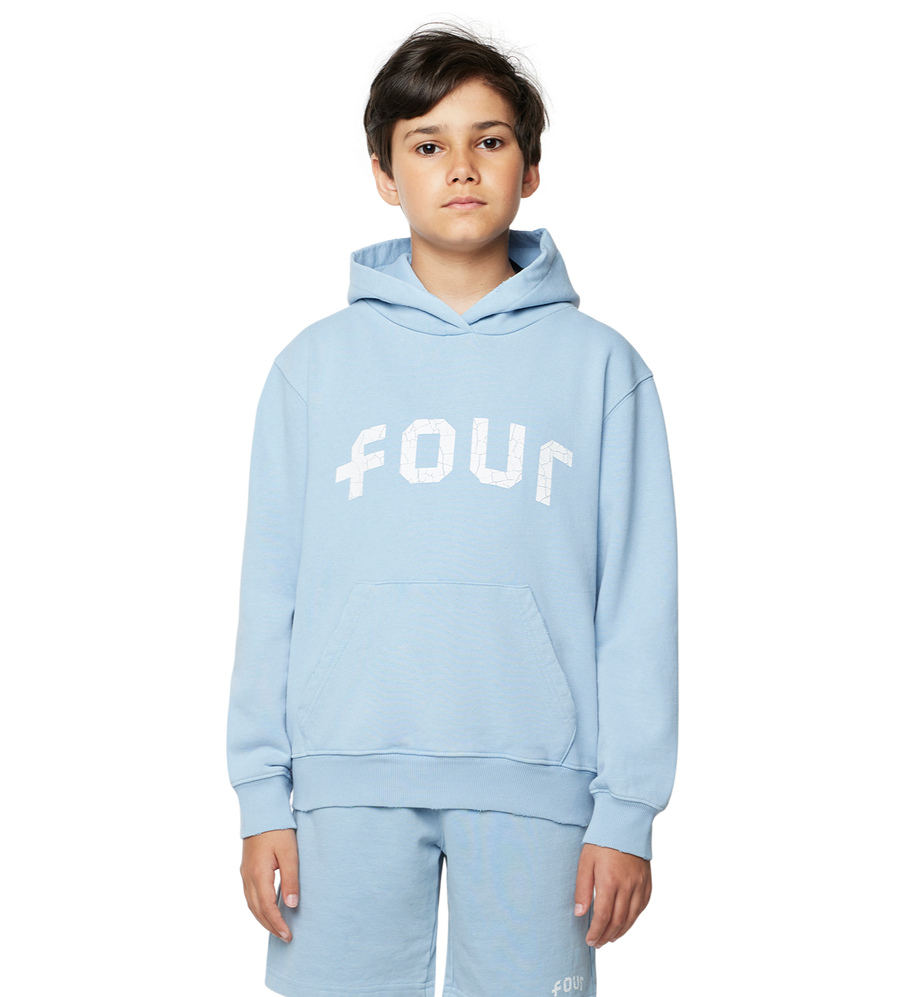Arch Hoodie Washed Ice Blue