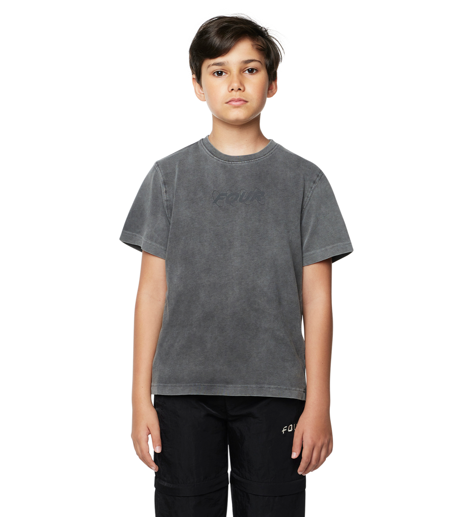 Circles T-shirt Washed Mockingbird Grey