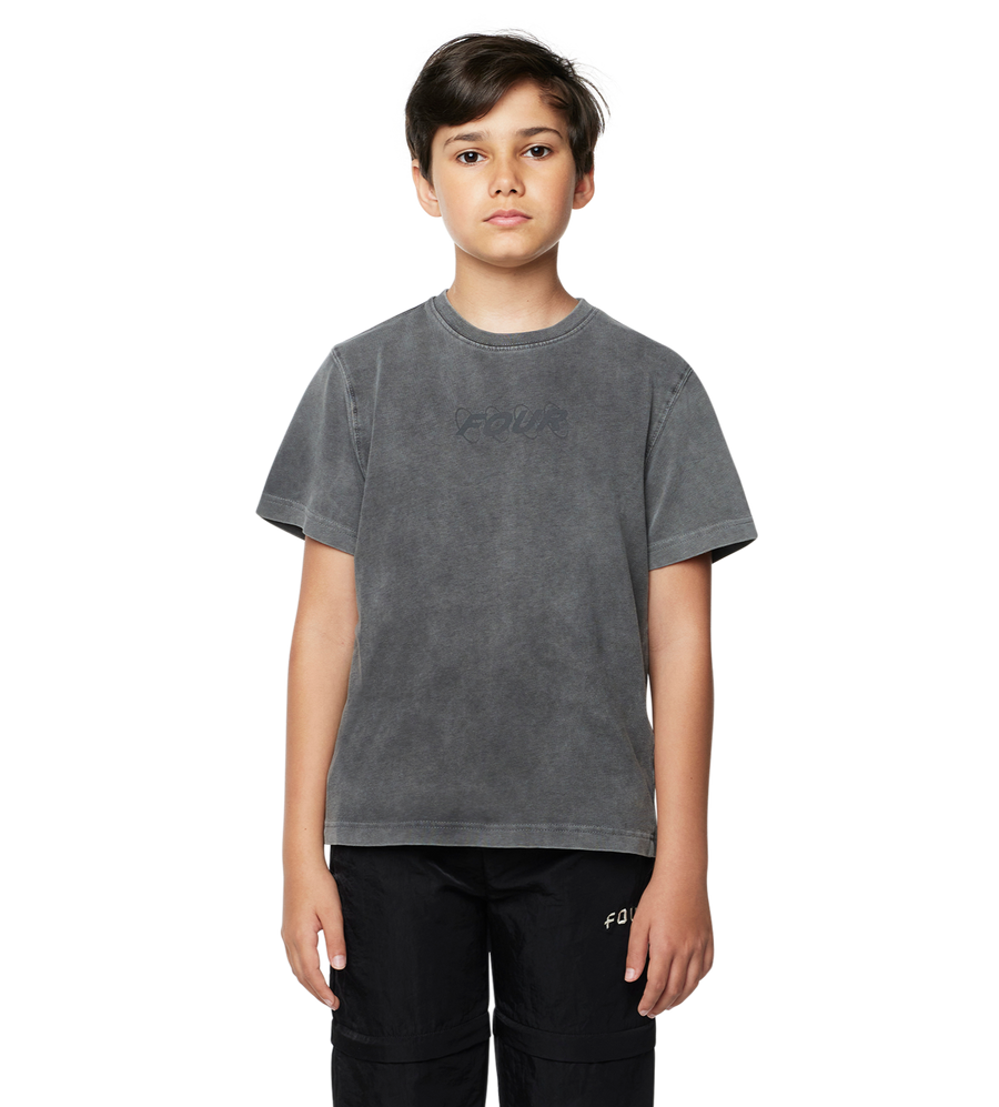 Circles T-shirt Washed Mockingbird Grey