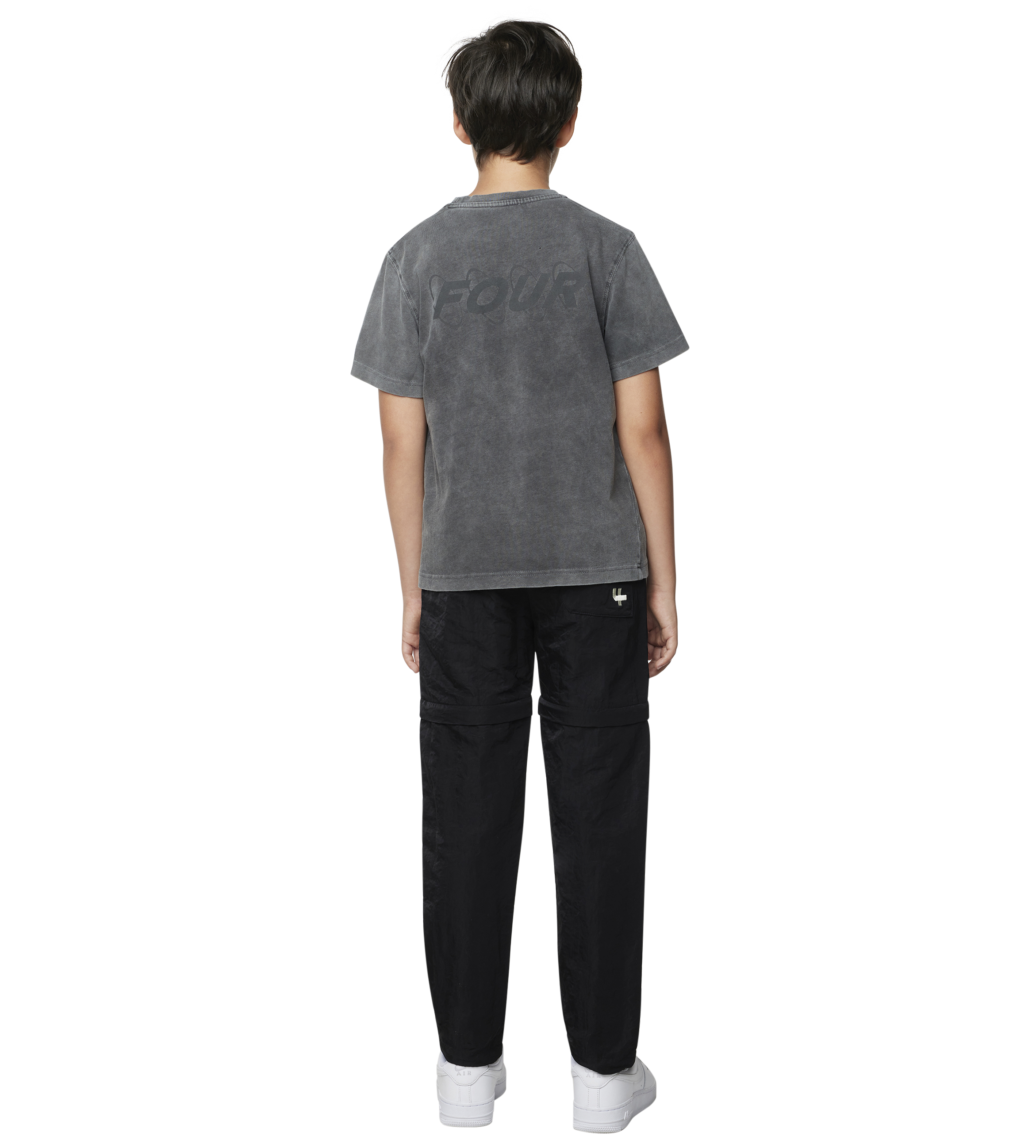 Circles T-shirt Washed Mockingbird Grey