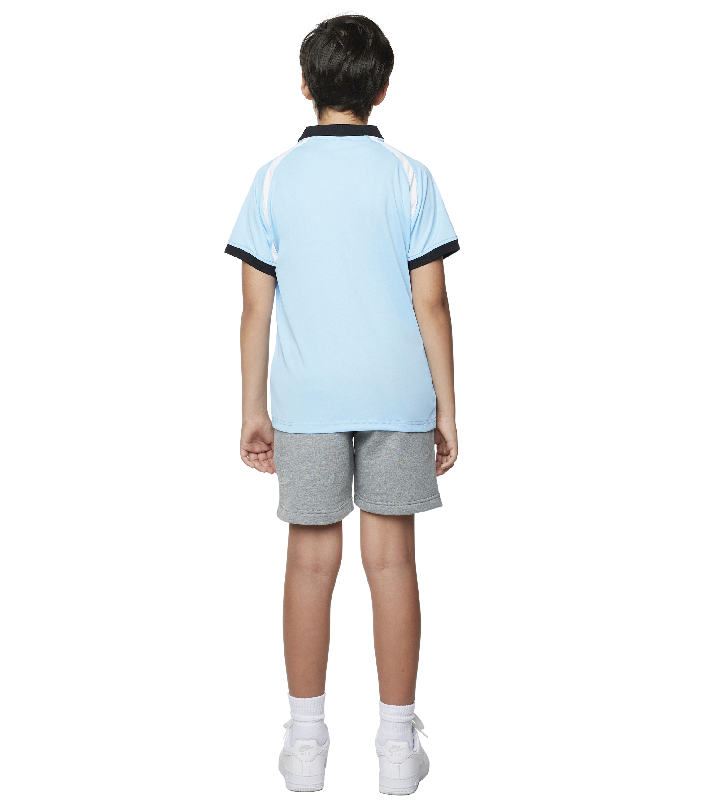 Kids Football T-shirt - C9 Logo – Sky Blue/ White
