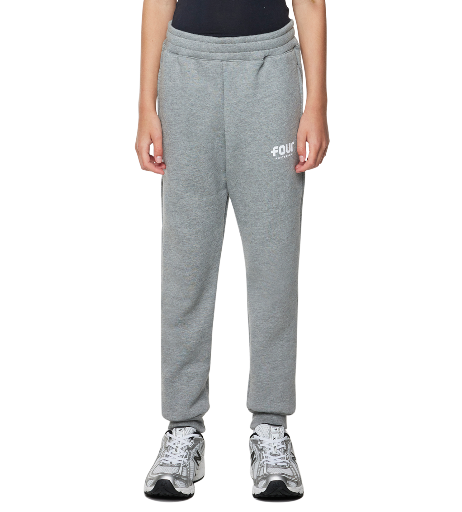 Logo joggingbroek grijs