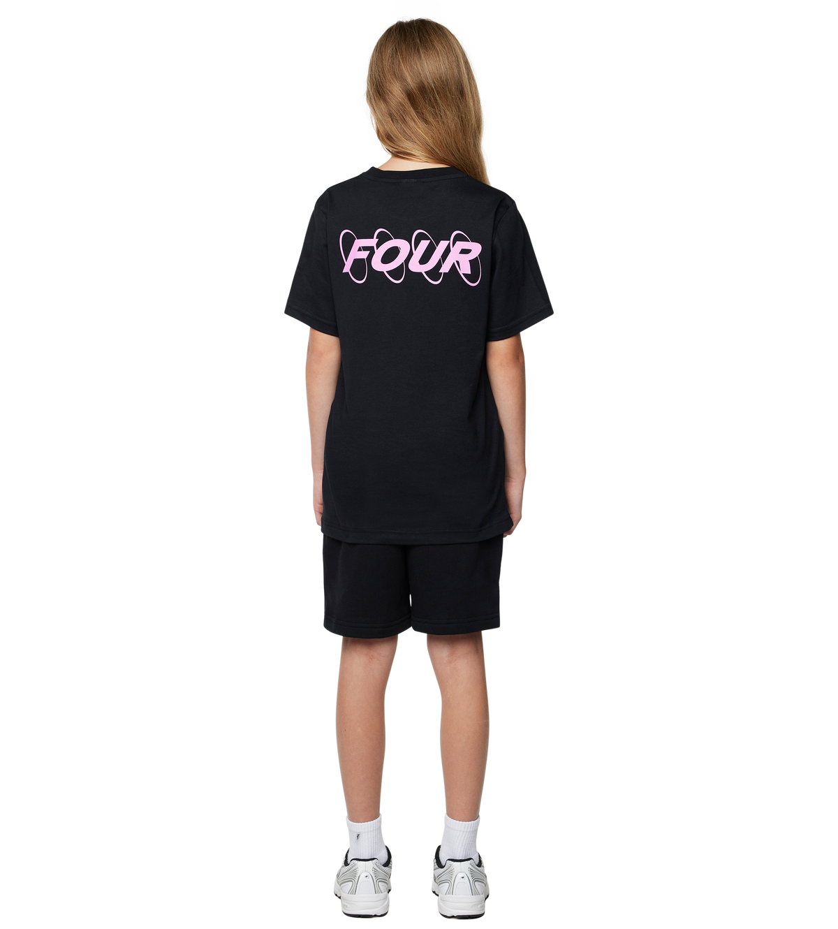 Circles Logo T-shirt Zwart / Roze