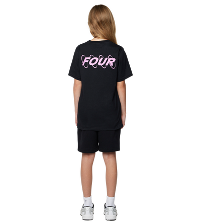 Circles Logo T-shirt Zwart / Roze