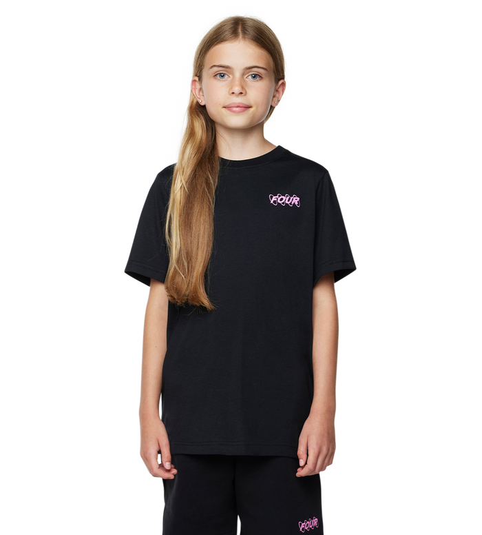 Circles Logo T-shirt Zwart / Roze