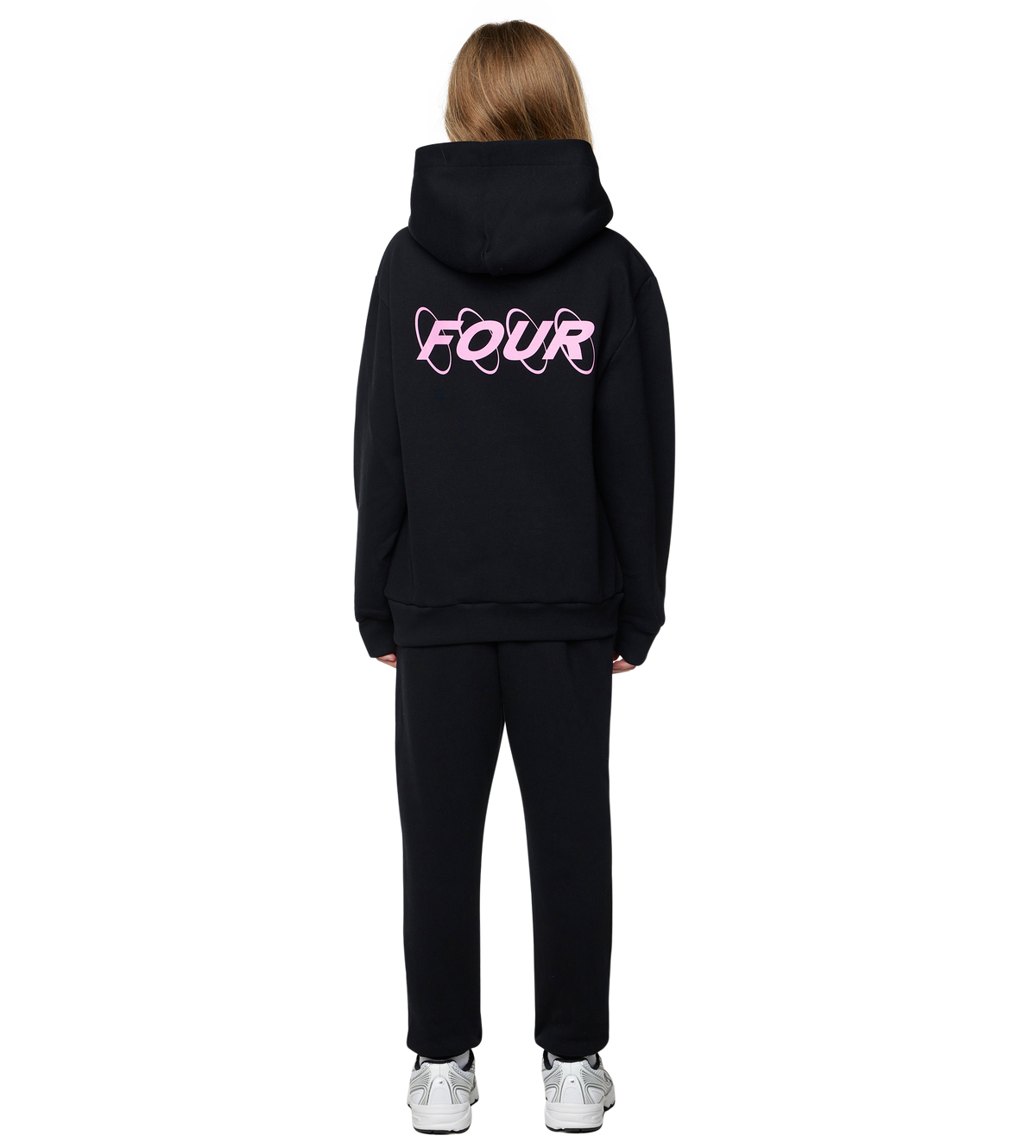 Circles Logo Hoodie Zwart/Roze