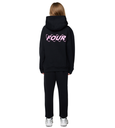 Circles Logo Hoodie Zwart/Roze