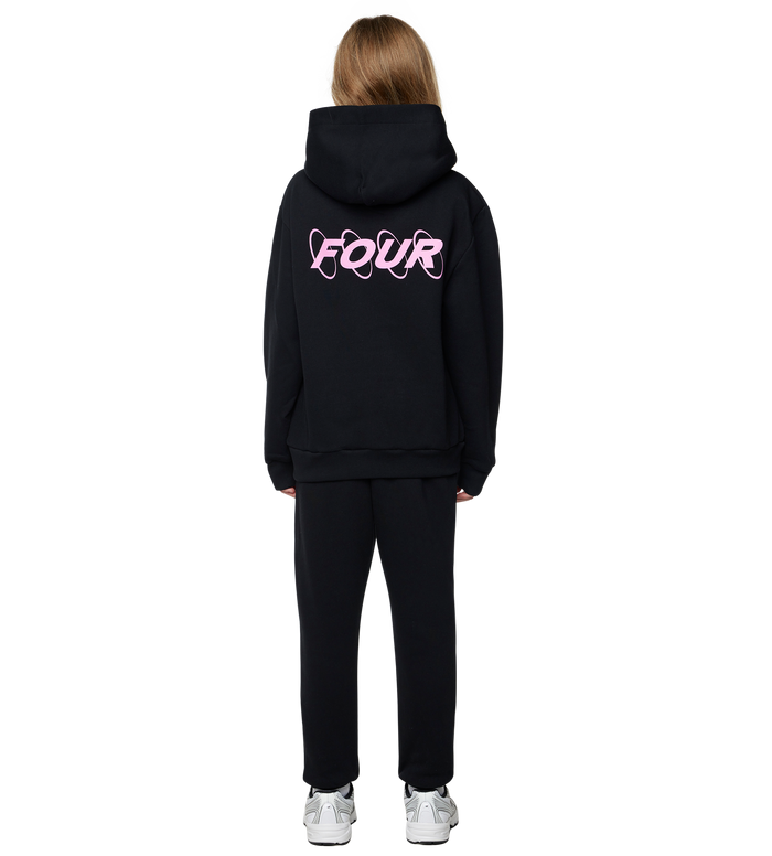 Circles Logo Hoodie Zwart/Roze